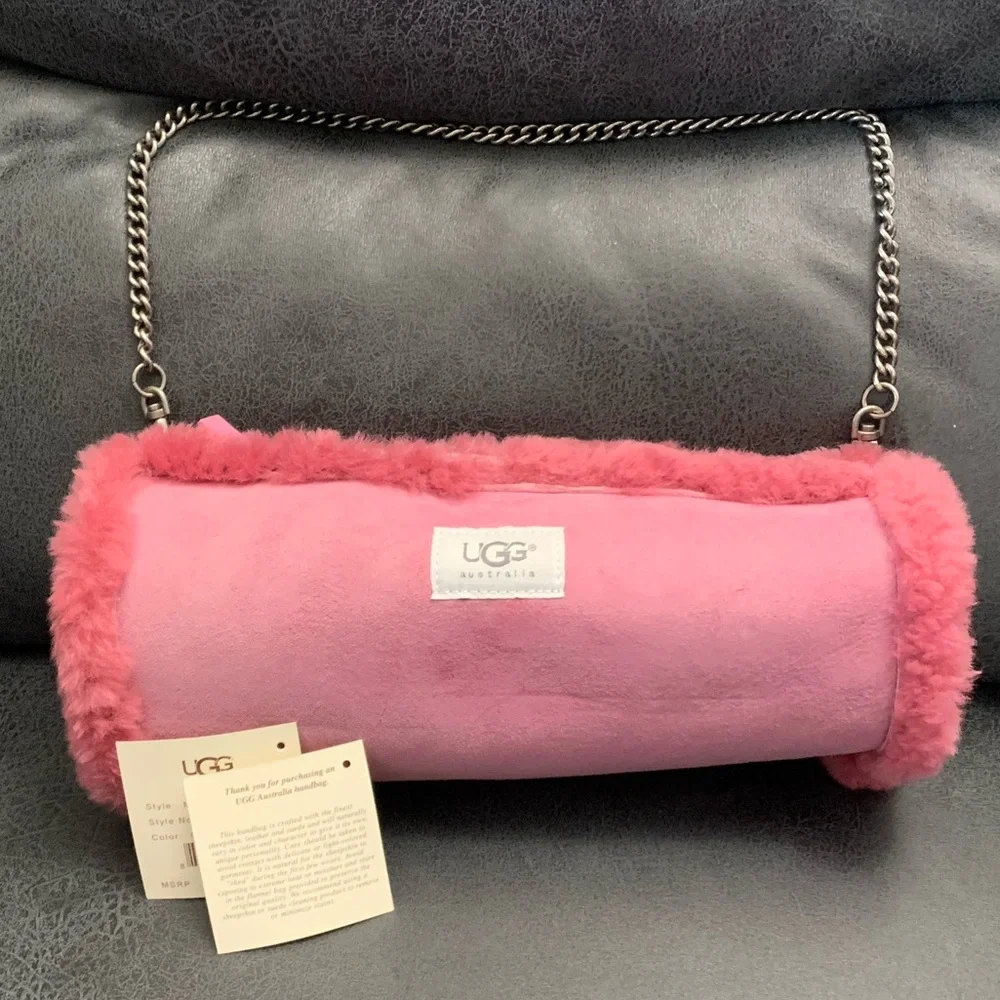 UGG MUFF PINK BAG NEW WITH TAGS and Dust bag - Picture 1 of 6
